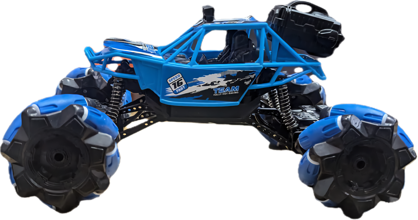 Remote Control Monster Truck – Blue All-Terrain Utility RC Car