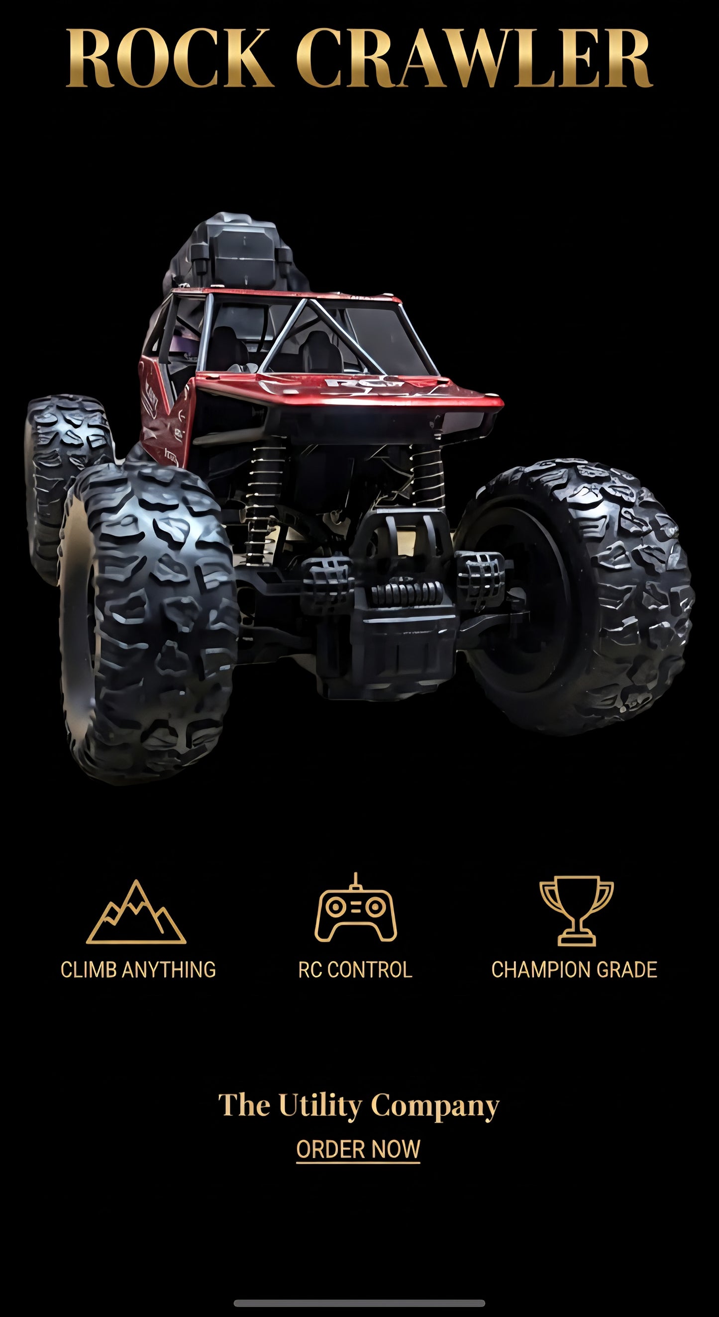 Remote Control Monster Truck Toy – All-Terrain Utility Vehicle for Kids